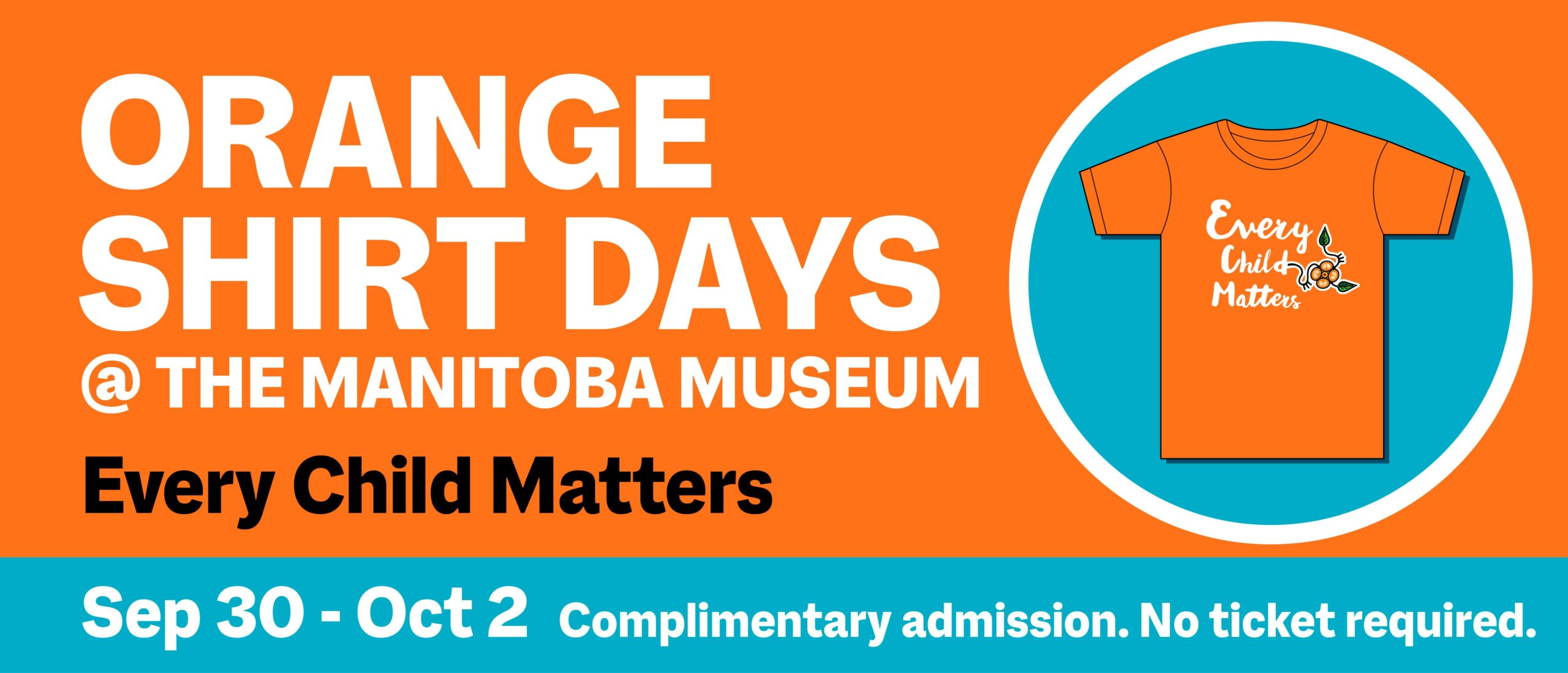 Manitoba Museum "M" Reimagined for Orange Shirt Days Manitoba Museum