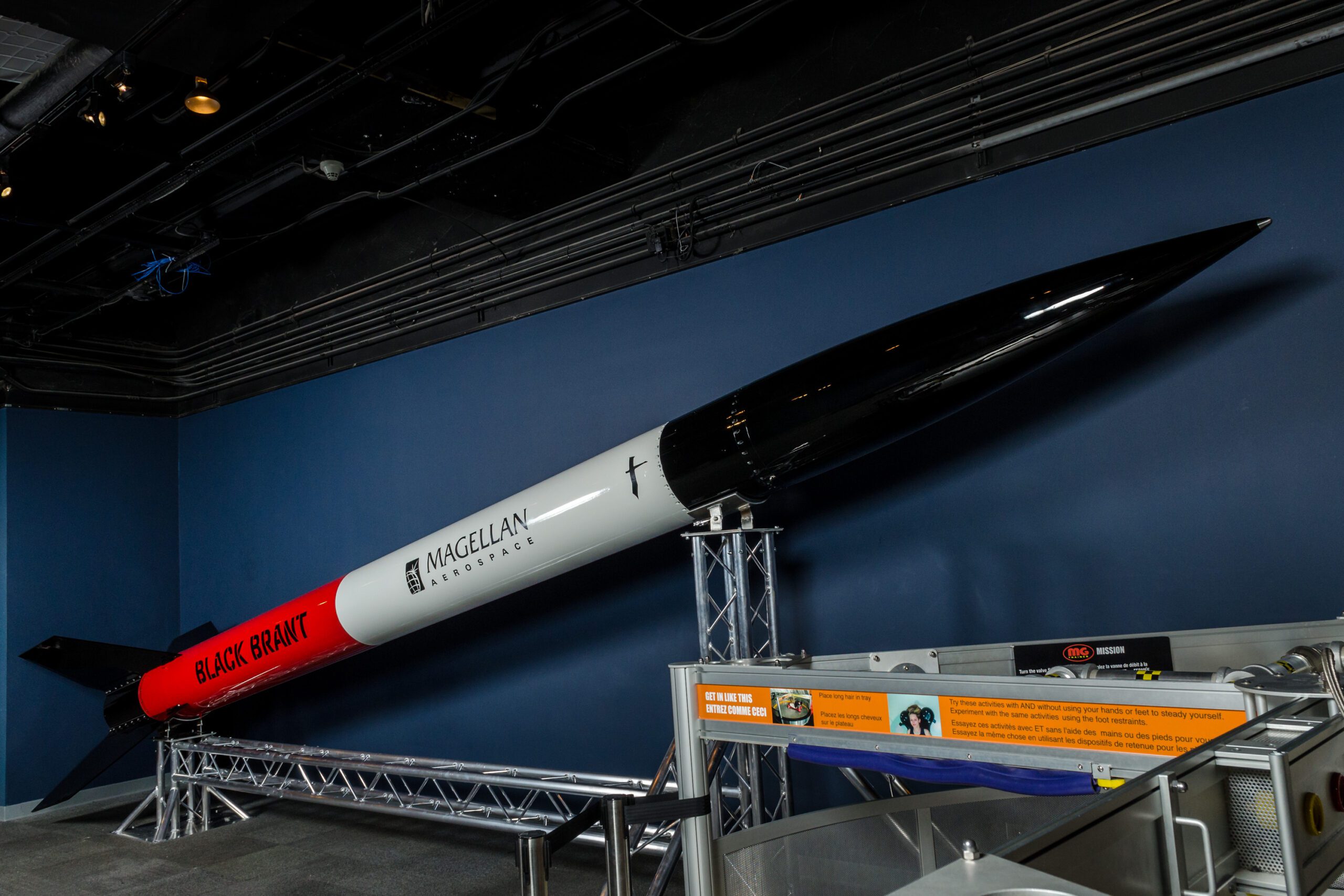 Black Brant 5C Rocket in the Science Gallery.