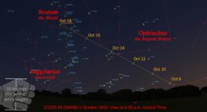 Finder chart for Comet SWAM 2025 R2.