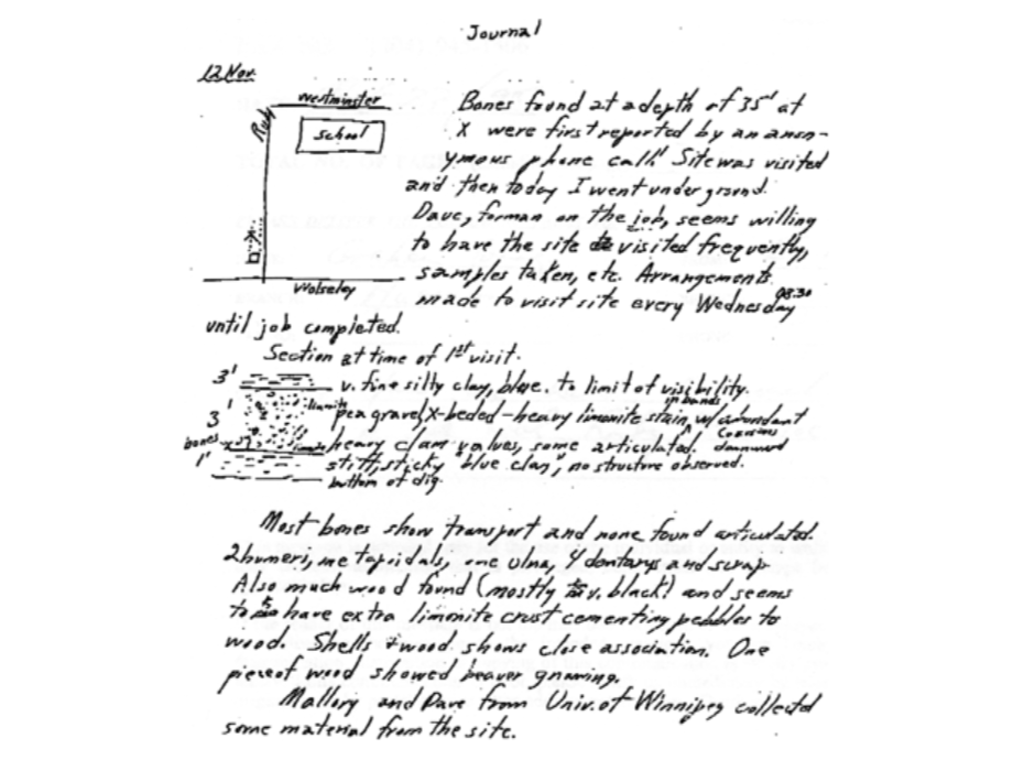 Handwritten notes on a piece of paper.
