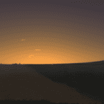 Venus, mercury,and Saturn gather in the western sky after sunset. This view shows 6:30 p.m. local time on Feb. 26, 2026.