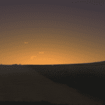 Venus, mercury,and Saturn gather in the western sky after sunset. This view shows 6:30 p.m. local time on Feb. 27, 2026.