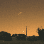 Mercury and the Moon together in the evening sky on Feb. 18, 2026.